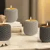 Silicone Moulds : Round Mesh Candle Holder Silicone Mould (Mesh123)