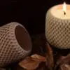 Silicone Moulds : Round Mesh Candle Holder Silicone Mould (Mesh123)
