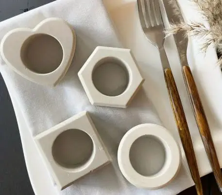 Silicone Napkin Rings Holders Moulds 2 Silicone Mould : Silicone Napkin Ring Holder Moulds (Set of 4) (SNRH)