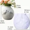 Silicone Moulds : Dove Embossed Vase (PPDZ37)