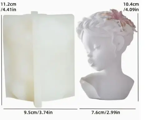 girlpoutingmouldforcandle Silicone Mould : Pouting Girl Silicone Mould (Code TUM_AH)