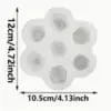 Silicone Mould : 1 Pc Succulent Flowers Silicone Mould (Succ-DF)