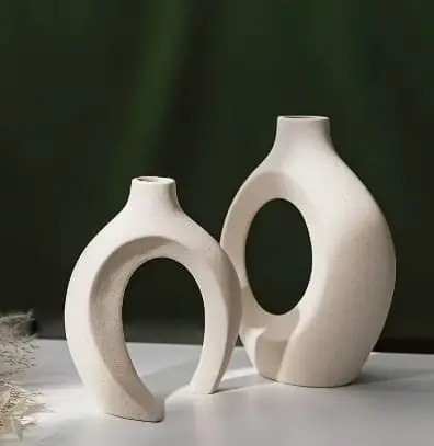 Silicone Mould: 2 pc Nordic Vase Silicone Mould (2PC-NVSM)