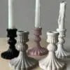 Silicone Mould : 2 Piece Retro Roman Column Candle Holder Silicone Mould (RRCH)