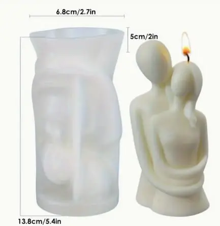 3-D Romantic Couple Silicone Mould 3 Silicone Mould: 3-D Romantic Couple Silicone Mould (3DRCSM)