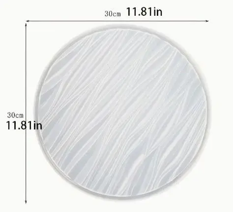 Silicone Mould : 30cm Waves Of Serenity Tray Silicone Mould (30CM-WOSTSM)
