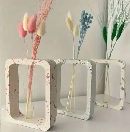 34. Arched Rectangular hydroponic Hollow Flower Vase Silicone Mould Silicone Moulds : 3 Styles Hydroponic Hollow Flower Vase Silicone Moulds (AHSM) [Arched, Circular, Rectangle)