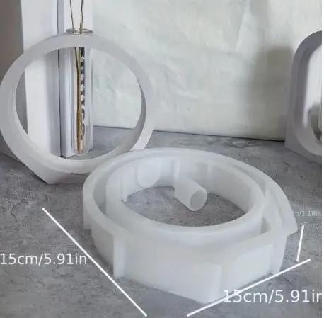 35.Arched Rectangulare Hudroponic Hollow Vase Silicone Mould Silicone Moulds : 3 Styles Hydroponic Hollow Flower Vase Silicone Moulds (AHSM) [Arched, Circular, Rectangle)