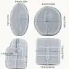Silicone Mould : 4 Piece  Abstract Faces Silicone Moulds (FSM)