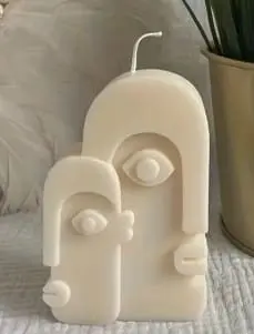 Silicone Mould : 4 Piece  Abstract Faces Silicone Moulds (FSM)