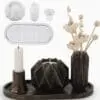 Silicone Mould : 4 Piece Geometric Vase Candle Silicone Mould Set (Code TUM_AH)