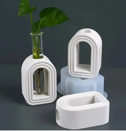 Arched Vase Silicone Mould + Test Pipe Planter Silicone Moulds : Arched Vase Silicone Mould (Includes x1 Tube) (AVM)
