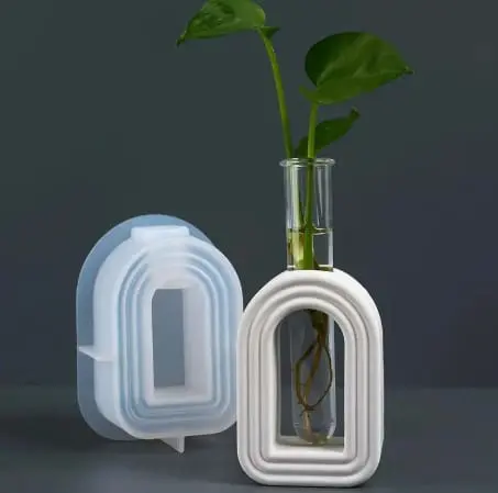 Arched Vase Silicone Mould + Test Pipe Planter 4 Silicone Moulds : Arched Vase Silicone Mould (Includes x1 Tube) (AVM)
