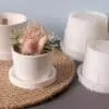 Silicone Mould : Dual-Size Cylindrical Flower Pots Silicone Mould (DZFP)