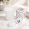 Diamond_SLD_5_7 Silicone Mould : Dual Cylinder Diamond Soap & Lotion Dispenser or Diffusor Silicone Mould (SLD_05)