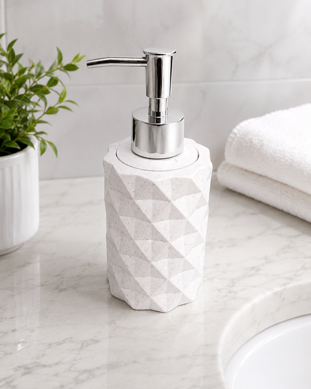 Diamond_SLD_5_8 Silicone Mould : Dual Cylinder Diamond Soap & Lotion Dispenser or Diffusor Silicone Mould (SLD_05)