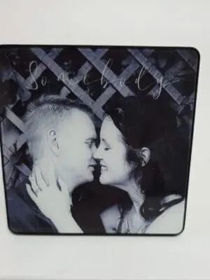 Sublimation Blanks : USB Bluetooth Black Blank Glass Music Fridge Magnet