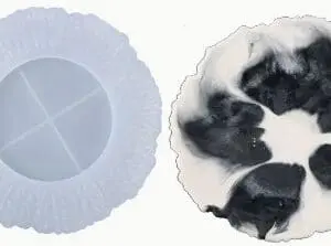 Irregular Round Plate Silicone Mould 3 Silicone Moulds : Irregular Round Tray Silicone Mould (IRTM)