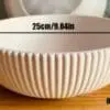 Silicone Mould : Striped Large Bowl Silicone Mould (SBSM)
