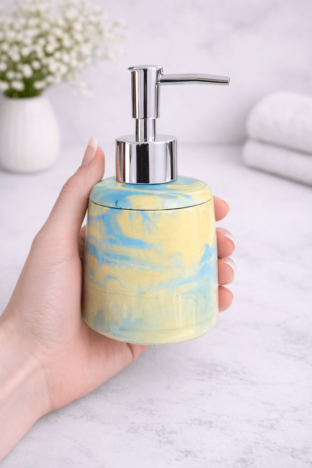 ShortRound_SLD_3_Chat10 Silicone Mould : Short Round Soap & Lotion Dispenser Silicone Mould (SLD_03)