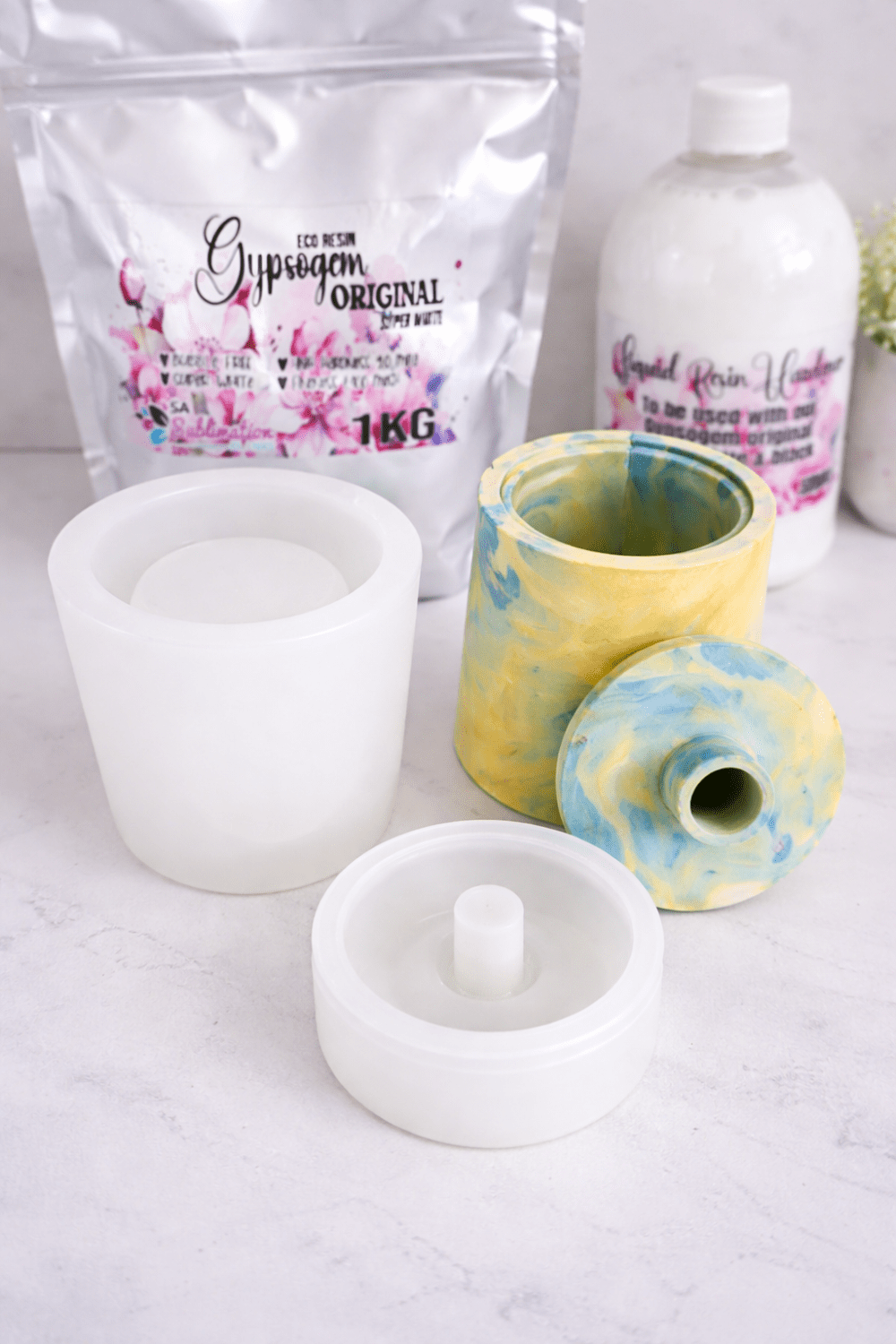 ShortRound_SLD_3_Chat7 Silicone Mould : Short Round Soap & Lotion Dispenser Silicone Mould (SLD_03)