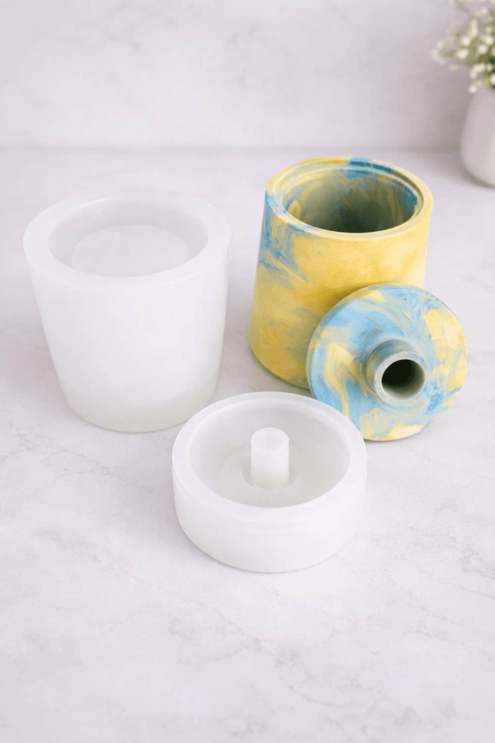 ShortRound_SLD_3_Chat8 Silicone Mould : Short Round Soap & Lotion Dispenser Silicone Mould (SLD_03)