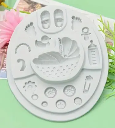 Silicone Baby Themed Mould 2 Silicone Mould: Silicone Baby Themed Mould (BTM)