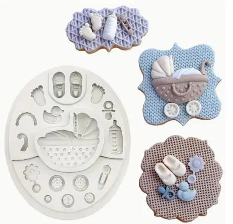 Silicone Baby Themed Mould 3 Silicone Mould: Silicone Baby Themed Mould (BTM)