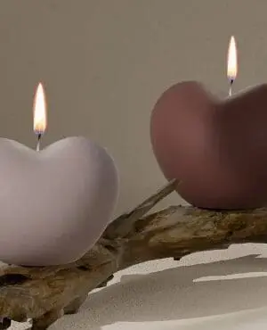 Silicone Candle Heart Shape Mould 3 Arts & Craft : Alpha Mould (1.3cm depth)