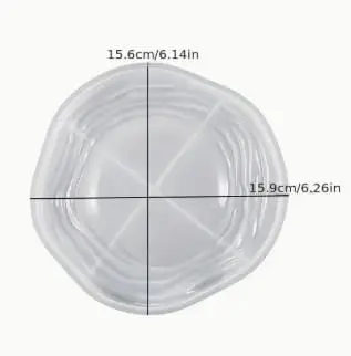 Small Round Wave Pattern Tray Silicone Mould Silicone Mould : Round Waves Silicone Tray Mould (RWSM)
