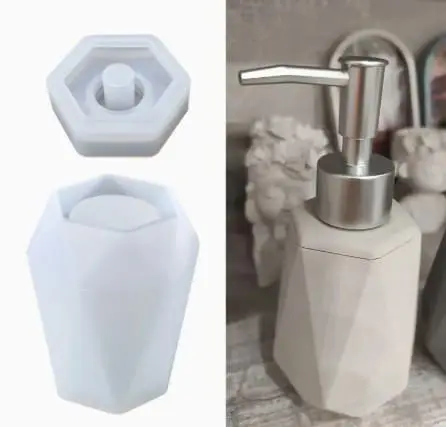 Silicone Mould : Rhombus Soap & Lotion Dispenser or Diffusor Silicone Mould (SLD_04)