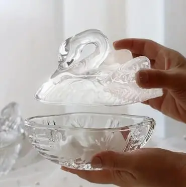 Swan Shaped Epoxy Silicone Mould With Lid 2 Silicone Mould : Swan Bowl Shaped Silicone Mould (SWBM)