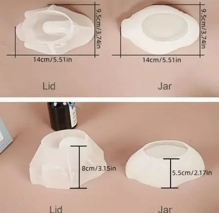 Swan Shaped Epoxy Silicone Mould With Lid 3 Silicone Mould : Swan Bowl Shaped Silicone Mould (SWBM)