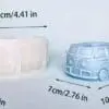 Silicone Mould : Vintage VW Combi Storage/Flower Pot Silicone Mould (VWK)