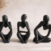 CODE TUM_3AFSM_4 Silicone Mould : 3 Piece Abstract Figurine Silicone Mould (CODE TUM_3AFSM)