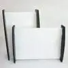 Curved_ A4_P_L Laser Blanks : 3mm CLEAR Acrylic Boards with Curved 6mm Black Melamine Sides (Portrait and Landscape)