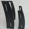 Curved_ Sides Laser Blanks : 3mm CLEAR Acrylic Boards with Curved 6mm Black Melamine Sides (Portrait and Landscape)