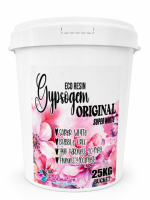 GO_25kg Gypsum Eco Resin : 25kg Gypsogem Eco Resin Original Powder, SUPER WHITE in a Bucket
