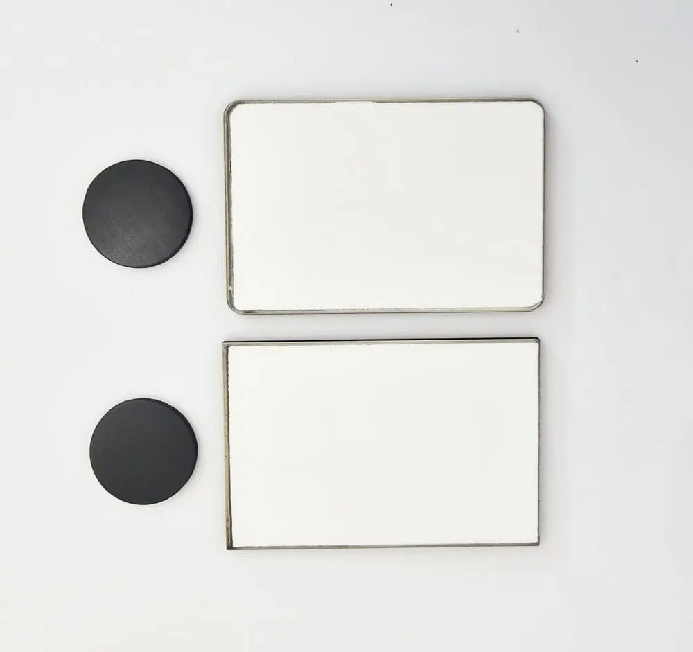 MDF_FM_6by9cm Laser Sublimation Blanks : 3mm Super Glossy RECTANGLE Single Sided MDF Fridge Magnet (6 by 9cm)