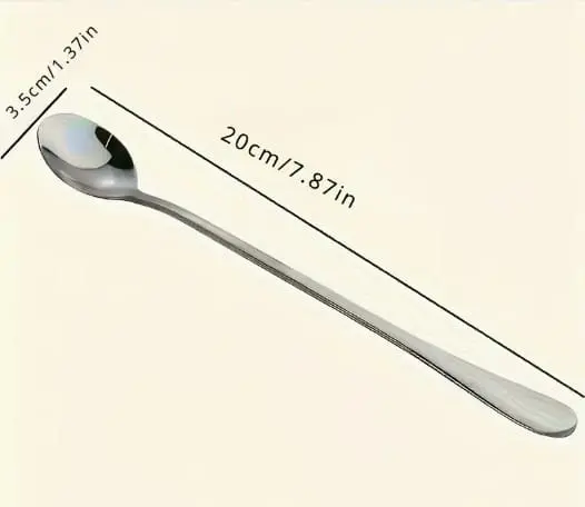 Stainless Steel Long Handle spoons 2 Arts & Crafts: Individual Stainless Steel Long Spoon