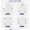 3D UV Prints : Direct to 3mm Acrylic Clear Various Circle/Discs 20 to 60cm (with or without Standoffs)