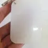 Sublimation Blanks : 6mm White/Opal Sublimer Rectangle Keychain (6.6 by 4.6cm incl. connector + split keychain)