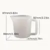 Silione Split Jug 500ml2 Arts & Crafts : 5 Channel 500ml Silicone Split Pouring Cup with Handle (Chasp)