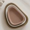 Silicone Mould : 3 Piece Curved Triangle Silicone Tray Mould Set (CurTri)
