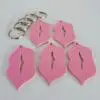 Lips3 Laser Acrylic Shapes : Pastel Acrylic Range : Lip Shape Keychain, Disc + Keyring (Set of 5)