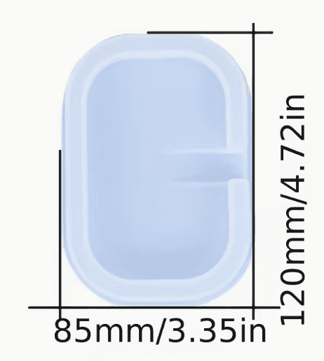 Oval Shaped Soup Tray Sizing Silicone Mould : Soap Tray Silicone Moulds (2 Designs)