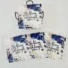 Stregnth Cermaic Coaster5 Personalised Gifting : Square Ceramic 6 Piece Coaster Set with theme floral print with "She Blooms with Strength Proverbs 31:25"
