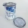 Stregnth10ozTumbler10 Personalised Gifting : 12oz Tumbler Double Inner Walled & Vacuumed with theme full wrap floral print with "She Blooms with Strength Proverbs 31:25"