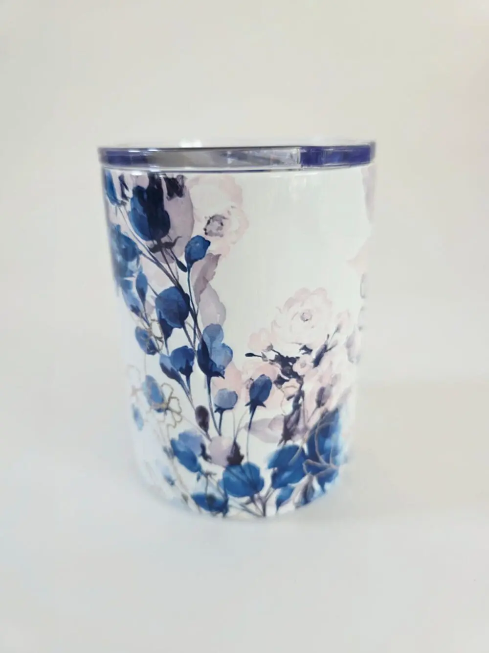 Stregnth10ozTumbler8 Personalised Gifting : 12oz Tumbler Double Inner Walled & Vacuumed with theme full wrap floral print with "She Blooms with Strength Proverbs 31:25"