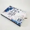 StregnthNotebookA52 Personalised Gifting : A5 PU Leather Note book with theme floral print with "She Blooms with Strength Proverbs 31:25"